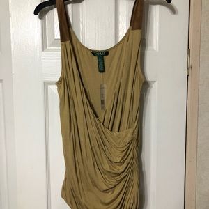Ralph Lauren faux wrap top
